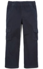 NEW- The Children's Place Navy Blue Pull On Cargo Pants Size 12 HUSKY