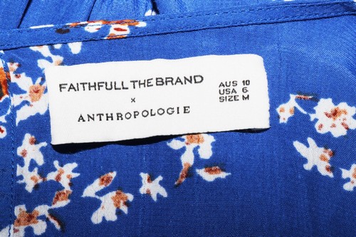 Anthropologie x Faithfull the Brand Sophie Romper Blue Floral size M 6 - Bild 6 von 7