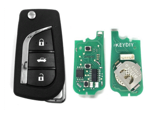 1 Transponder Remote Flip Car Key Fob Suitable For Toyota Corolla ZZE122R AE122R - Picture 5 of 10