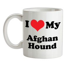I Love My Levriero Afgano Mug - Cane - Pupazzo - Canina - Cucciolo - Cani