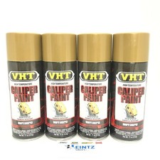 Vht Sp736-4 Pack Gold Brake Caliper Paint Drums Rotors Paint - High Heat -11oz