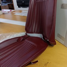 1967-68 Camaro Standard Bucket Seat Upholstery Pair Dark Red-brand New