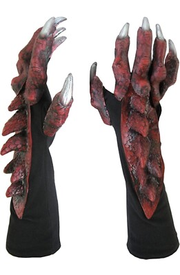 Zagone Studios Red Dragon Costume Reptile Cosplay Gloves
