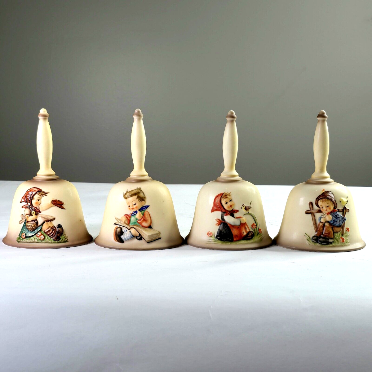 Vintage Hummel Annual Bells 1979 1980 1981 1982 Goebel Handcrafted