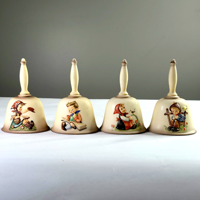 Vintage Hummel Annual Bells 1979 1980 1981 1982 Goebel Handcrafted