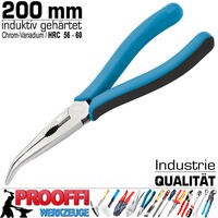 Profi Kraft Spitzzange Telefonzange Radiozange Rund Zange Gebogen 200Mm Ergo