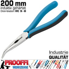 Profi Kraft Spitzzange Telefonzange Radiozange Rund Zange Gebogen 200mm ERGO