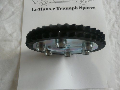 Triumph spitfire mk4 large crank vernier duplex timing sprockets and chain set - Picture 2 of 10