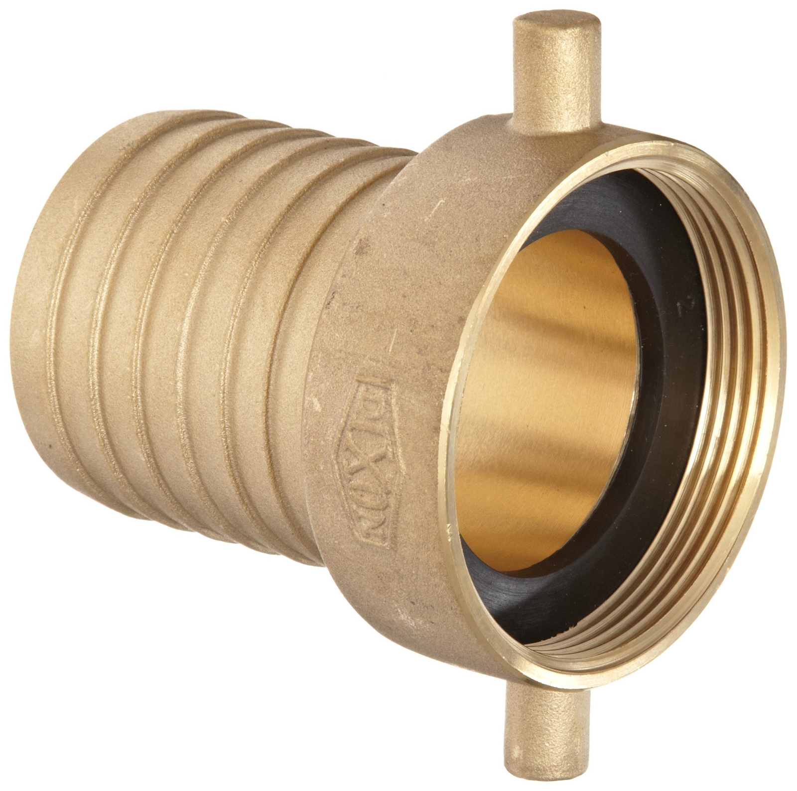 Dixon FBB200 Brass Hose Fitting King Short Shank Suction Coupling with Nut