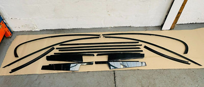 BMW F01 7er M Sport Hochglanz Schwarz Shadow Line Fensterleisten Set #035