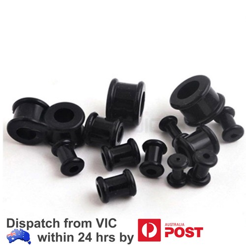 Silicone Flexible Tunnel Ear Piercing Plug Stretcher Body Jewellery 3-30mm - Picture 4 of 6
