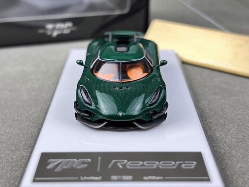TPC 1:64 Green Carbon Regera Super Racing Sports Model Diecast Metal Car - Picture 5 of 14