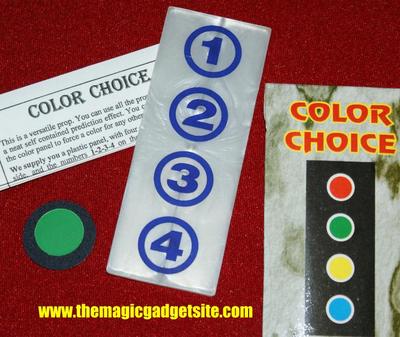 Color Choice Prediction -- clean free choice from four colors         TMGS