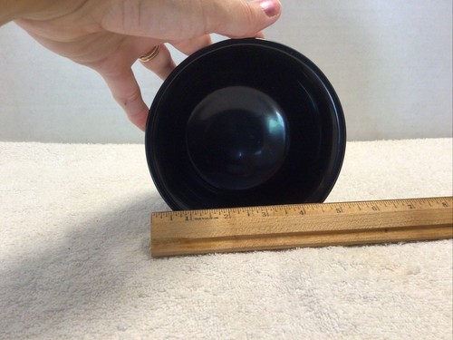 BLACK AMETHYST GLASS ROUND BOWL - Picture 3 of 4