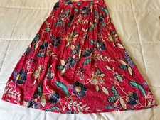 VTG Y2k Jaclyn Smith Cottagcore Floral Midi Maxi Rayon Skirt Sz Med Boho Hippie