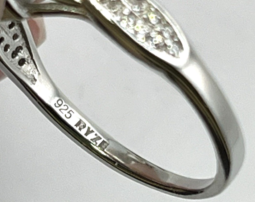 BIG PURPLE TOPAZ RING 925 Solid Sterling Silver s… - image 7