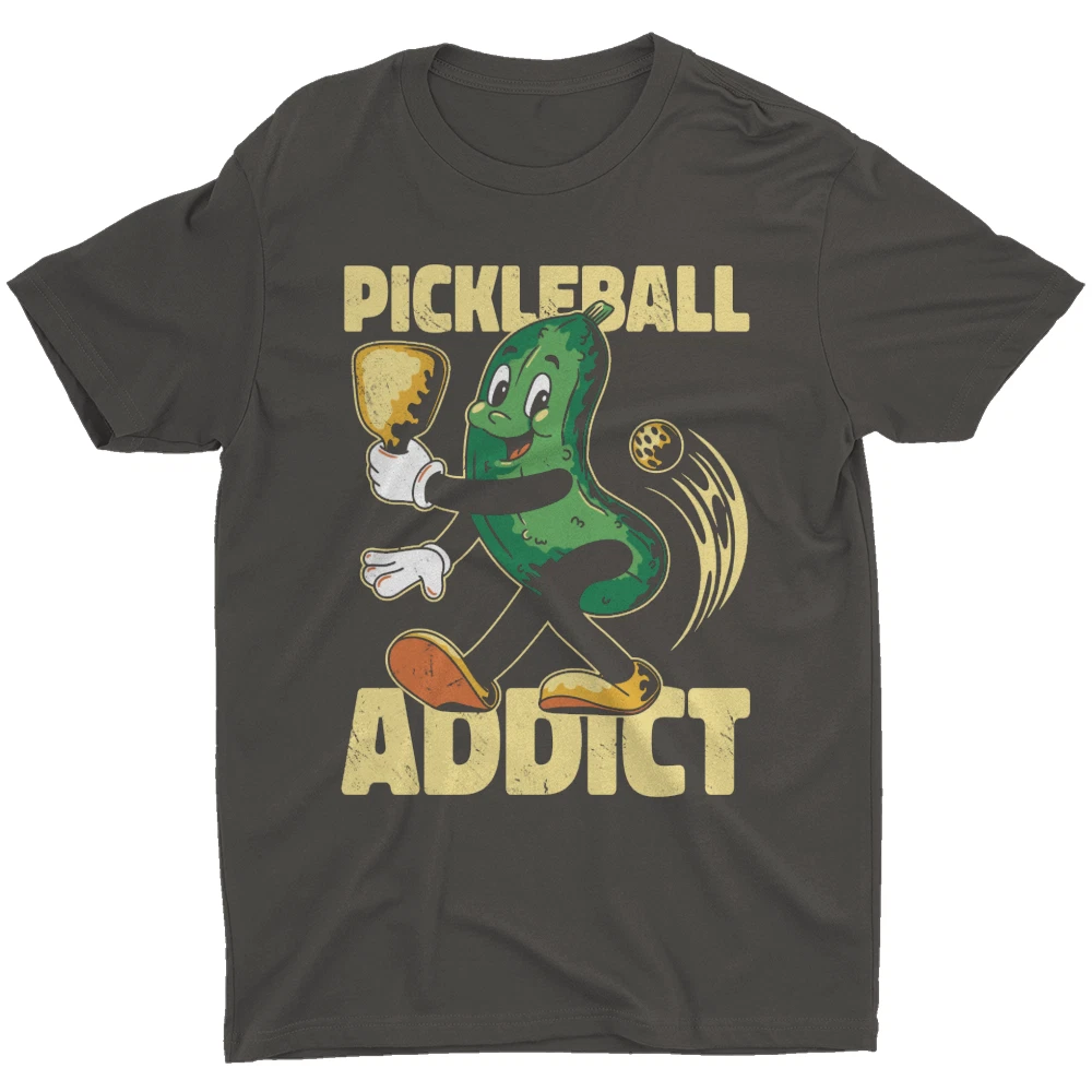Pickleball Addict T Shirt Funny Cucumber Cool Gift For Men's Women Tee T-Shirt