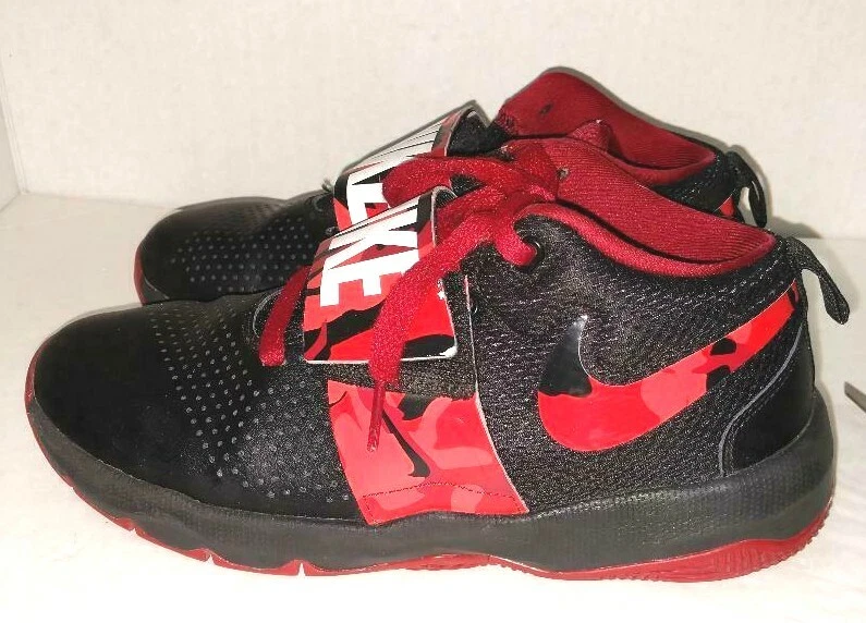 Nike team hustle top d8 red and black
