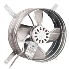 Gable Mount Louver Vent 1020 CFM Silver Electric Powered Ventilates Attic Steel