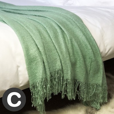 Amazon.com: Flannel Fleece Throw Blanket,Light Blue Green ...