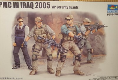 TRUMPETER, 1/35 1:35 SCALE, PMC IN IRAQ 2005 VIP SECURITY GUARD 