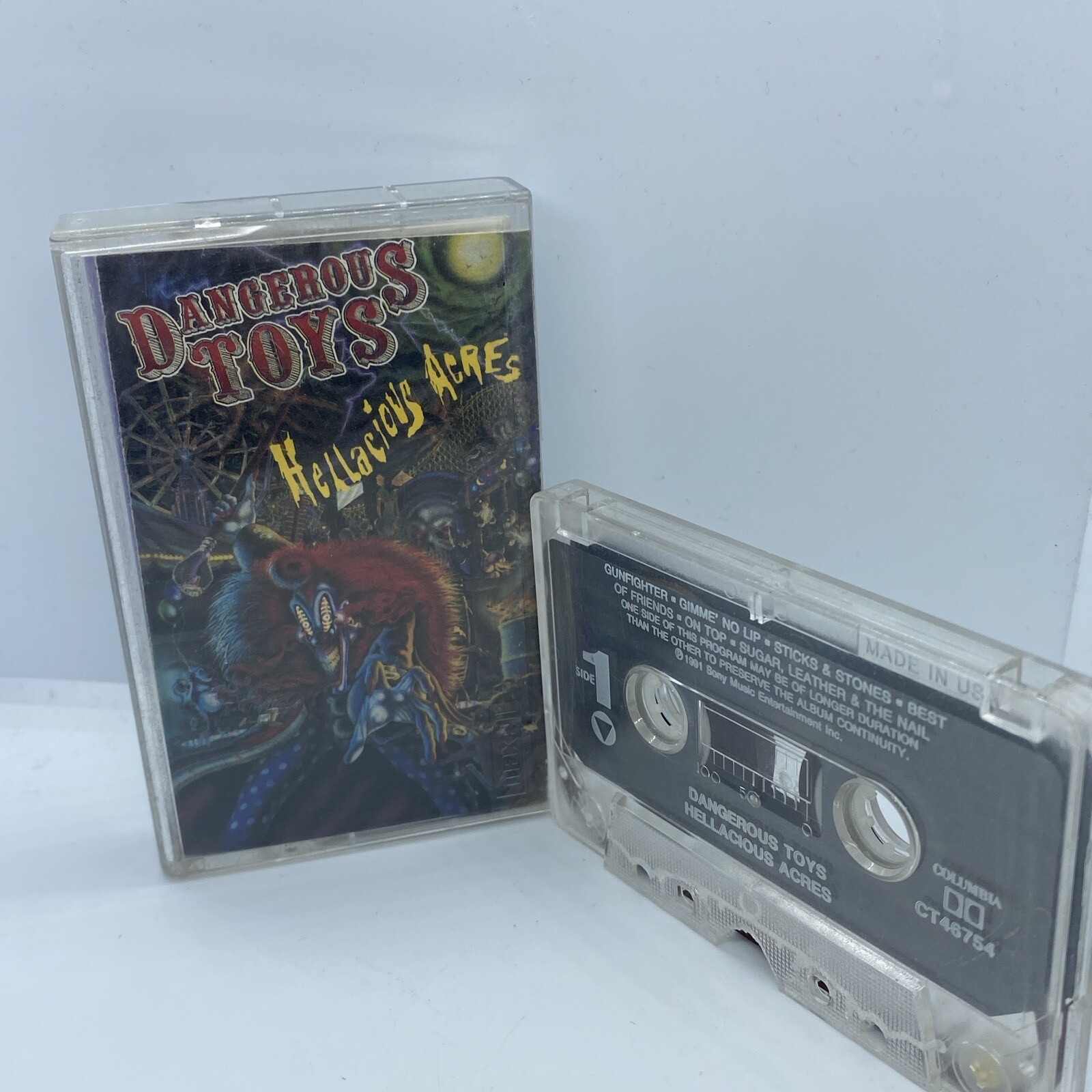 Dangerous Toys - Hellacious Acres (Cassette, 1991, Columbia)