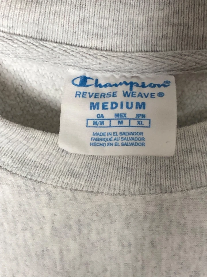 Vintage West Virginia Champion Reverse Weave Sweatshirt & Pants Set Medium Gray - Image 4 of 4