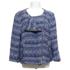 Generous by Lindex, Bikerjacke, Damen, Größe: 52, Blau/Weiß/Schwarz #GpN