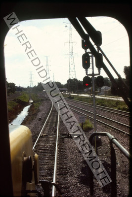 Original Slide Chicago and Northwestern CNW Trip to IHB Bellwood ILL #10 8-83