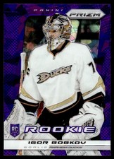 2013-14 Panini Prizm Prizms Purple Igor Bobkov Rookie Anaheim Ducks #202