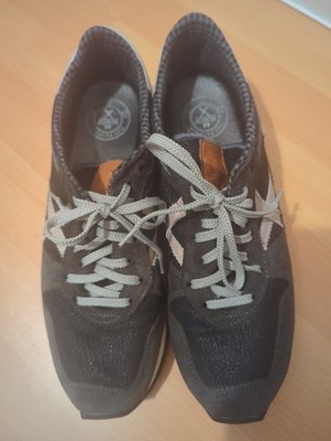 Munich Sneaker Herren Gr. 44 Schwarz Grau Leder Wildleder Top Zustand