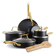 GreenPan Studio 12pc Cookware Set - Black