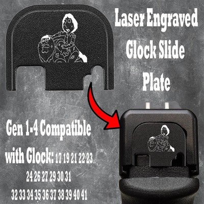 Slide Cover Back Plate Glock 17 19 Gen 1-4 Aluminum - PETER AND LOUIS GRIFFIN