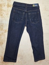 Nautica Jeans Boys 4T Blue Dark Wash Adjustable Waist Stretch Straight Leg Denim