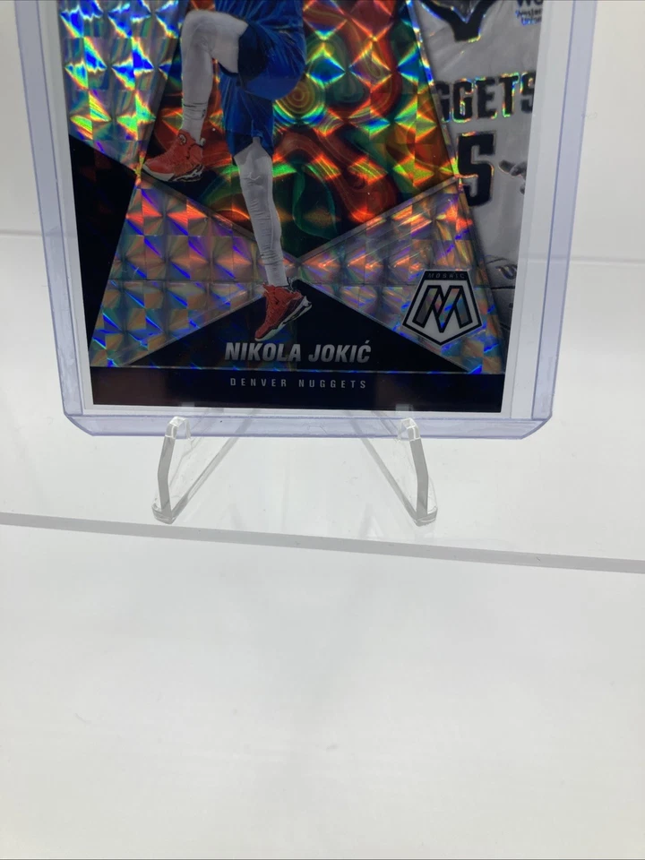 Nikola Jokic 2021-22 Mosaic Basketball Stare Masters Mosaic Prizm Denver Nuggets - Image 3 of 4