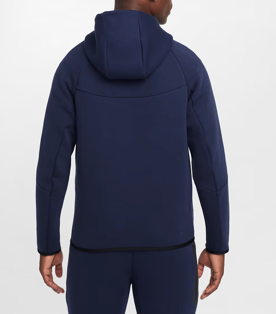 Nike Sportswear Tech Fleece Zip Up Hoodie Navy BLACK HV0949-451