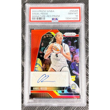 Angel Reese 2024-25 Panini Prizm Rookie Signature Red Prizm RC Auto /99 PSA 10