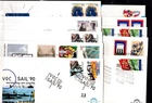 / NETHERLANDS - 10 FDC - ART - TELECOMMUNICATIONS - FLAGS