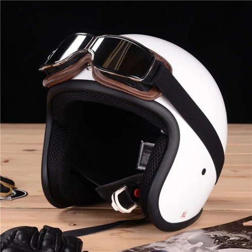 New Motorcycle Goggles Fit Over Glasses for Men Vintage Leather Riding Glasses - Bild 3 von 11