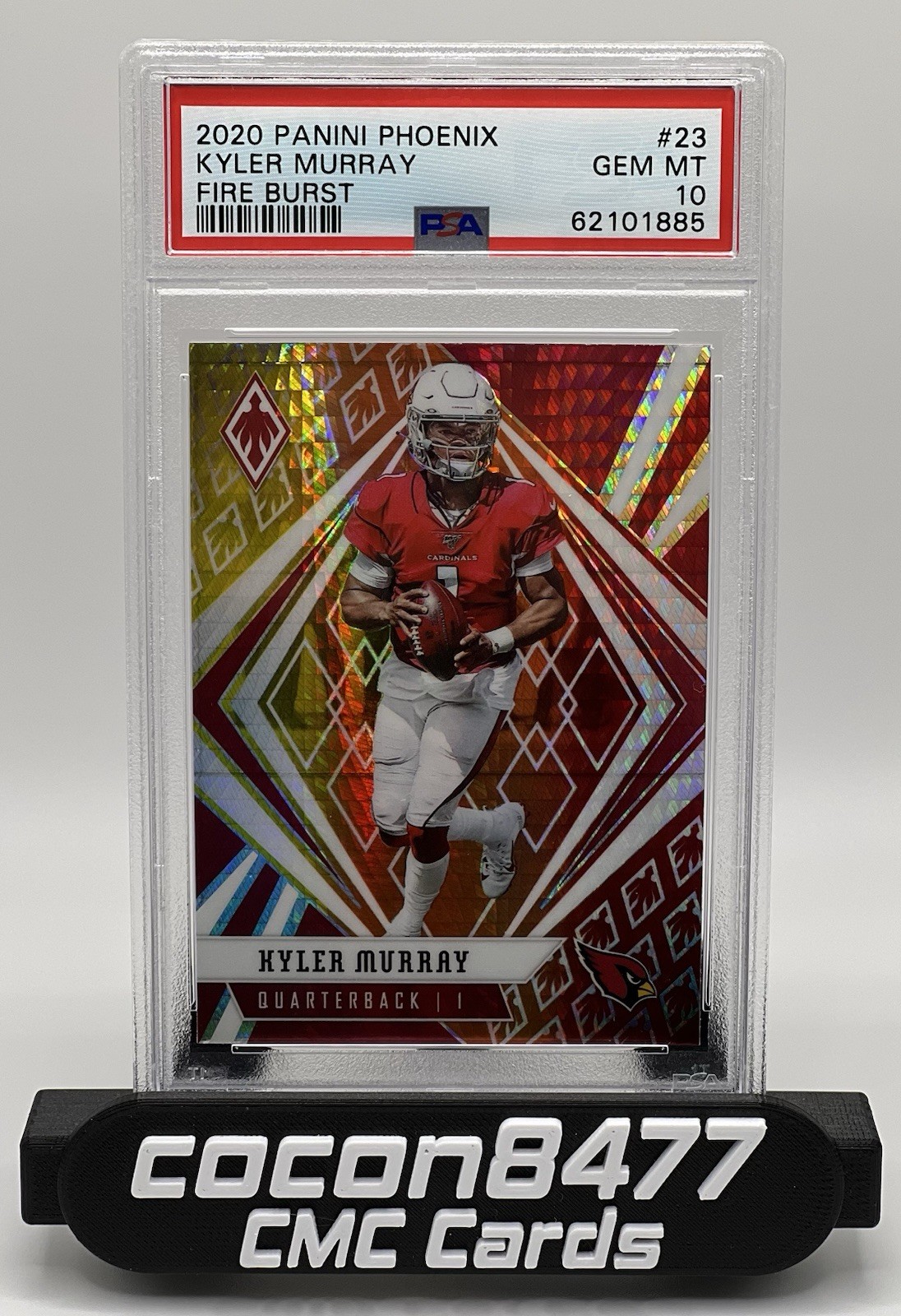 Kyler Murray 2020 Panini Phoenix #23 Fire Burst PSA 10