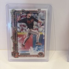 2025 Topps Holiday-Cookie Back Red Variation/Plus Base - Gunnar Henderson H18 SP