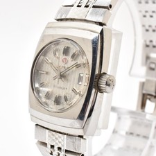 Orologio da polso donna RADO Starlet carica manuale quadrante argento cuscino vintage