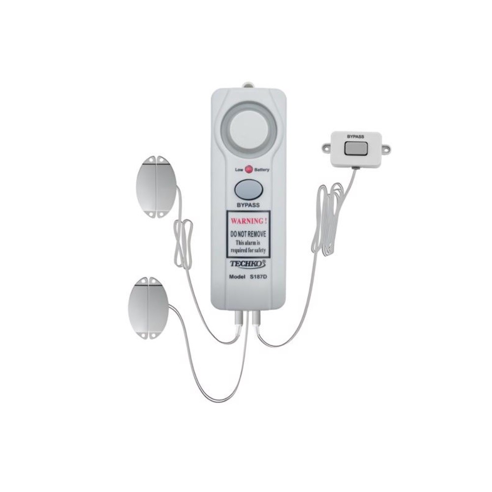 Techko S187D 8V 115Db Gray Plastic Weather Resistant Safe Pool Alarm 4.75 H in.