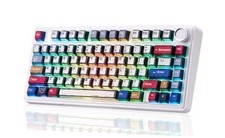 Aula F75 Wireless Mechanical Keyboard,Creamy Keyboard with RGB Backlit Hot Mix