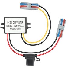 3A 36W DC 20V60V To 12V Waterproof Step Down Buck Converter With Fuse