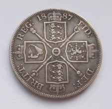 1887 Jubilee Head silver double florin - Good collectable