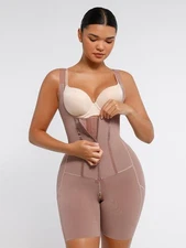 U-Shaped Bust Support Two Steel Bones Waist and Abdomen Control Faja/Shapewear