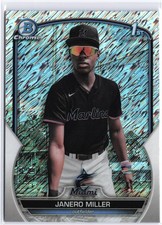 2023 Bowman Chrome #BCP-184 Janero Miller Prospects Shimmer Refractor