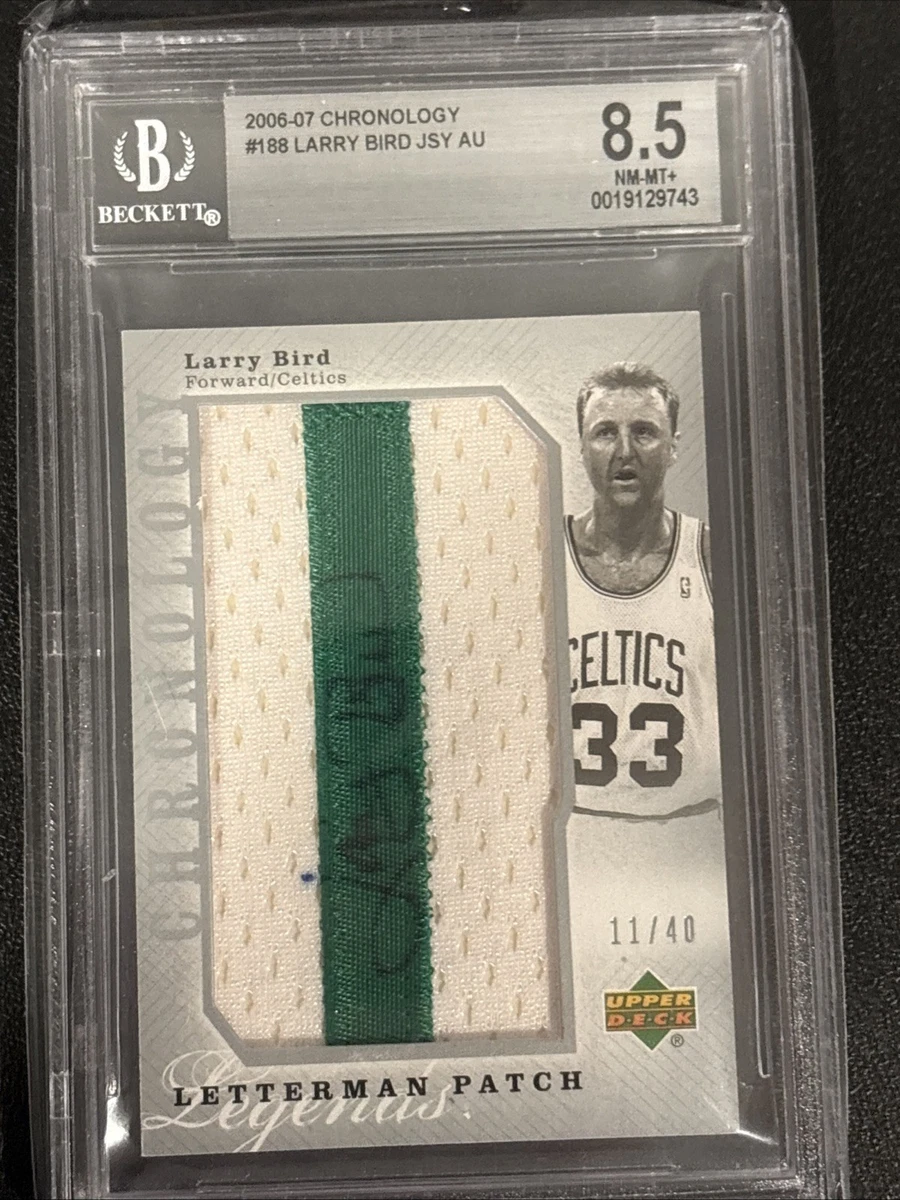 Upper Deck Larry Bird Basketball Autographed Sports Trading Cards