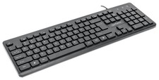 MANHATTAN USB Wired Computer Keyboard - with 4.5 ft USB-A Cable, 104 Quiet Me...